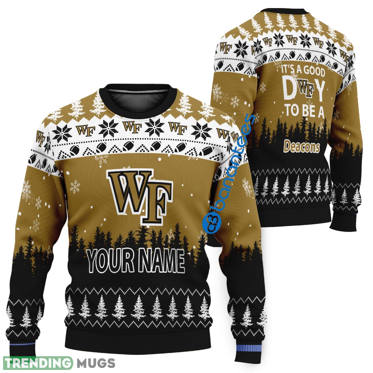 Custom Name It A Good Day To Be A Wake Forest Demon Deacons Ugly Christmas Sweater - Custom Name It A Good Day To Be A Wake Forest Demon Deacons Ugly Christmas Sweater Custom Name It A Good Day To Be A Wake Forest Demon Deacons Ugly Christmas Sweater - Custom Name It A Good Day To Be A Wake Forest Demon Deacons Ugly Christmas Sweater