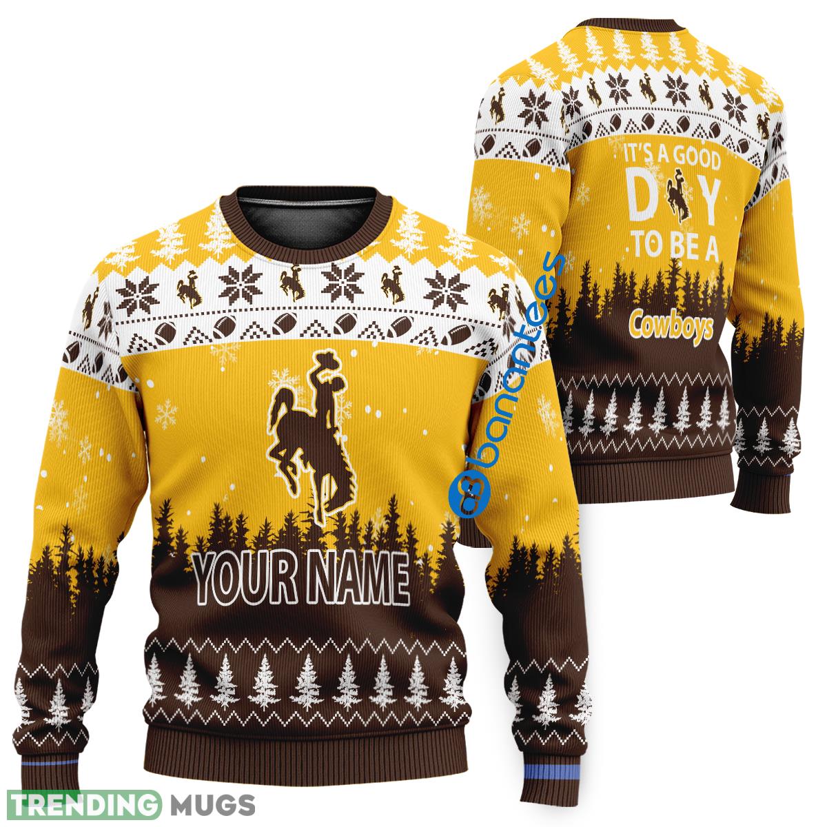 Custom Name It A Good Day To Be A Wyoming Cowboys Ugly Xmas 3D Sweater - Custom Name It A Good Day To Be A Wyoming Cowboys Ugly Xmas 3D Sweater Custom Name It A Good Day To Be A Wyoming Cowboys Ugly Xmas 3D Sweater - Custom Name It A Good Day To Be A Wyoming Cowboys Ugly Xmas 3D Sweater