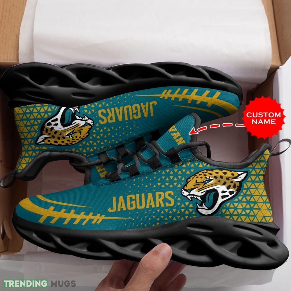 Custom Name Jacksonville Jaguars Custom Max Soul Sneakers For Men Women Max Soul Custom Name Jacksonville Jaguars Custom Max Soul Sneakers For Men Women Max Soul