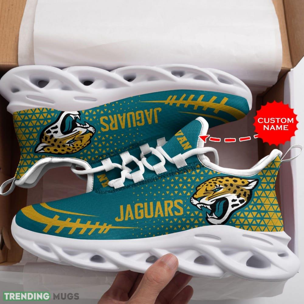Custom Name Jacksonville Jaguars Custom Max Soul Sneakers For Men Women Max Soul Custom Name Jacksonville Jaguars Custom Max Soul Sneakers For Men Women Max Soul