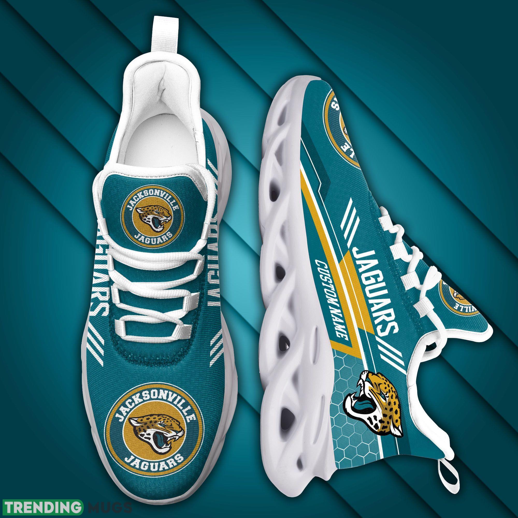 Custom Name Jacksonville Jaguars Custom Max Soul Sneakers For Men Women Football Fanfootball Fan Max Soul Custom Name Jacksonville Jaguars Custom Max Soul Sneakers For Men Women Football Fanfootball Fan Max Soul