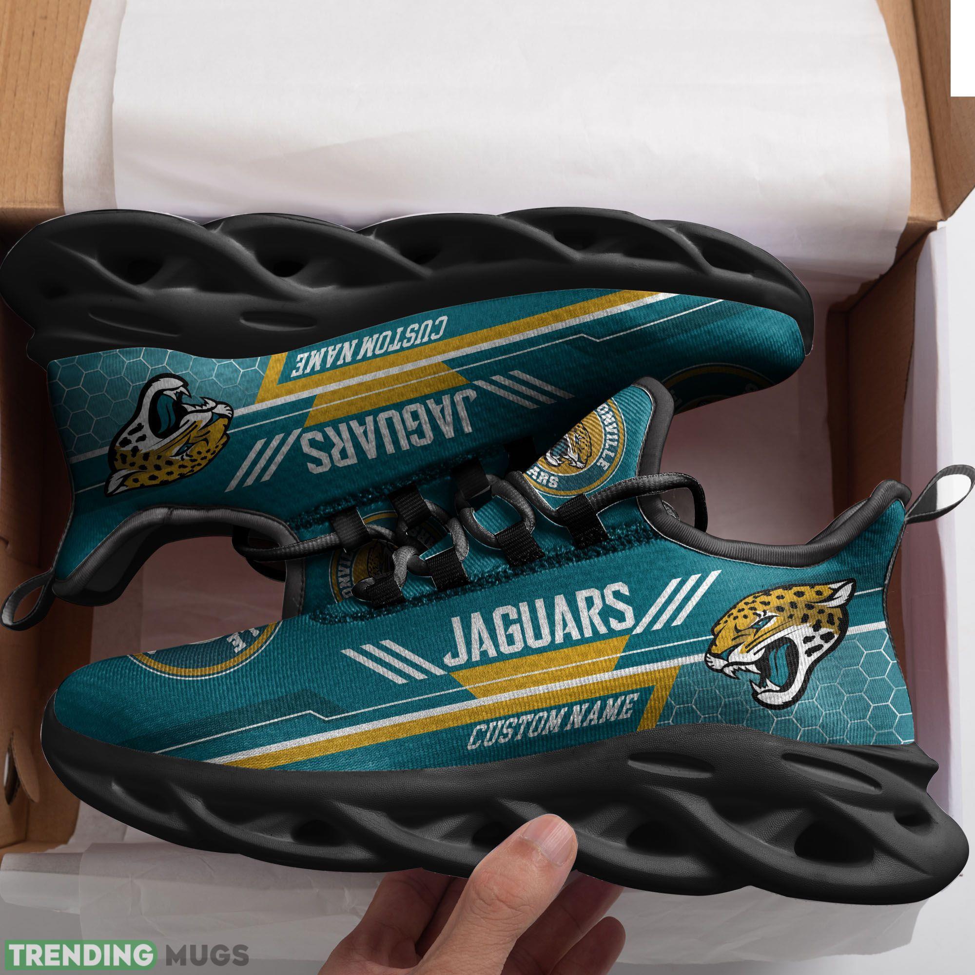 Custom Name Jacksonville Jaguars Custom Max Soul Sneakers For Men Women Football Fanfootball Fan Max Soul Custom Name Jacksonville Jaguars Custom Max Soul Sneakers For Men Women Football Fanfootball Fan Max Soul