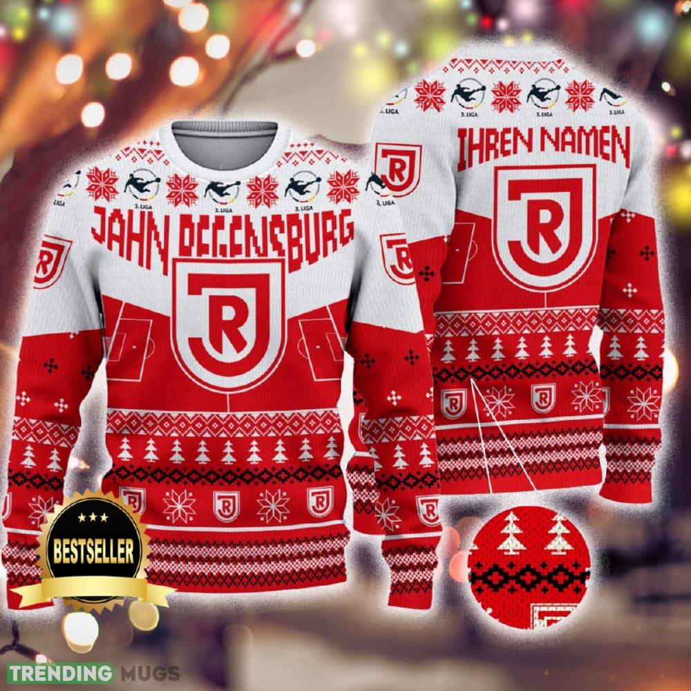 Custom Name Jahn Regensburg Ugly Christmas Sweater New Logo Gift For Men And Women Fans - Custom Name Jahn Regensburg Ugly Christmas Sweater New Logo Gift For Men And Women Fans Custom Name Jahn Regensburg Ugly Christmas Sweater New Logo Gift For Men And Women Fans - Custom Name Jahn Regensburg Ugly Christmas Sweater New Logo Gift For Men And Women Fans