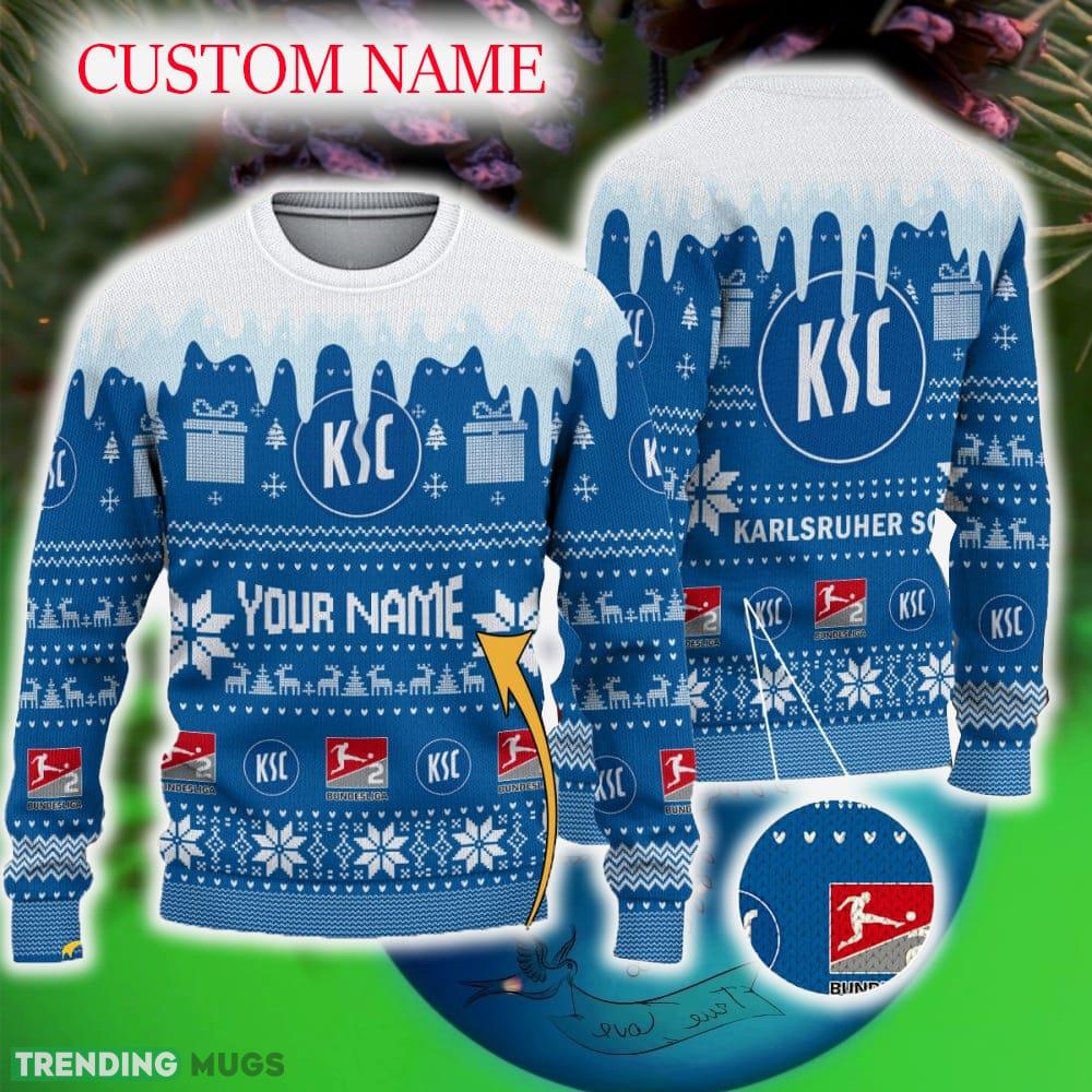 Custom Name Karlsruher SC Ugly Christmas 3D Sweater Gift For Men And Women - Custom Name Karlsruher SC Ugly Christmas 3D Sweater Gift For Men And Women Custom Name Karlsruher SC Ugly Christmas 3D Sweater Gift For Men And Women - Custom Name Karlsruher SC Ugly Christmas 3D Sweater Gift For Men And Women