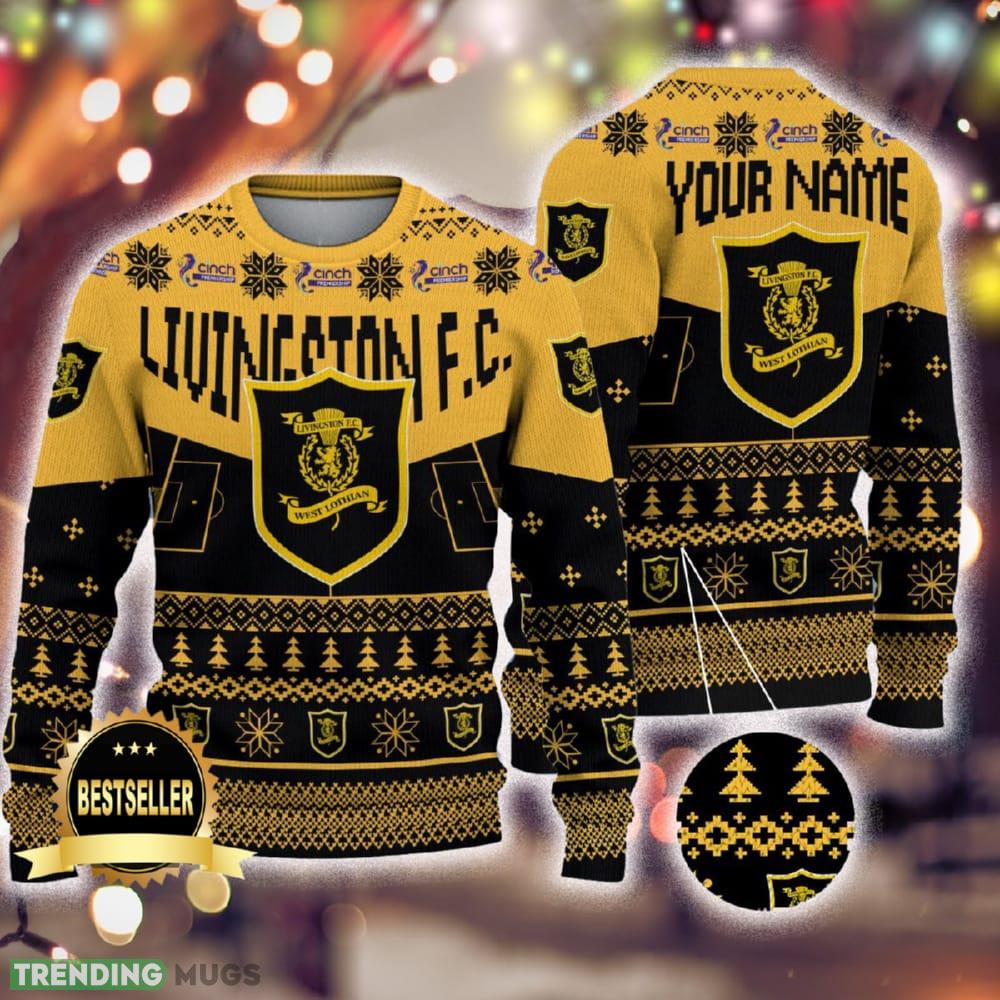 Custom Name Livingston FC Ugly Christmas Sweater New Logo Gift For Men And Women Fans - Custom Name Livingston FC Ugly Christmas Sweater New Logo Gift For Men And Women Fans Custom Name Livingston FC Ugly Christmas Sweater New Logo Gift For Men And Women Fans - Custom Name Livingston FC Ugly Christmas Sweater New Logo Gift For Men And Women Fans
