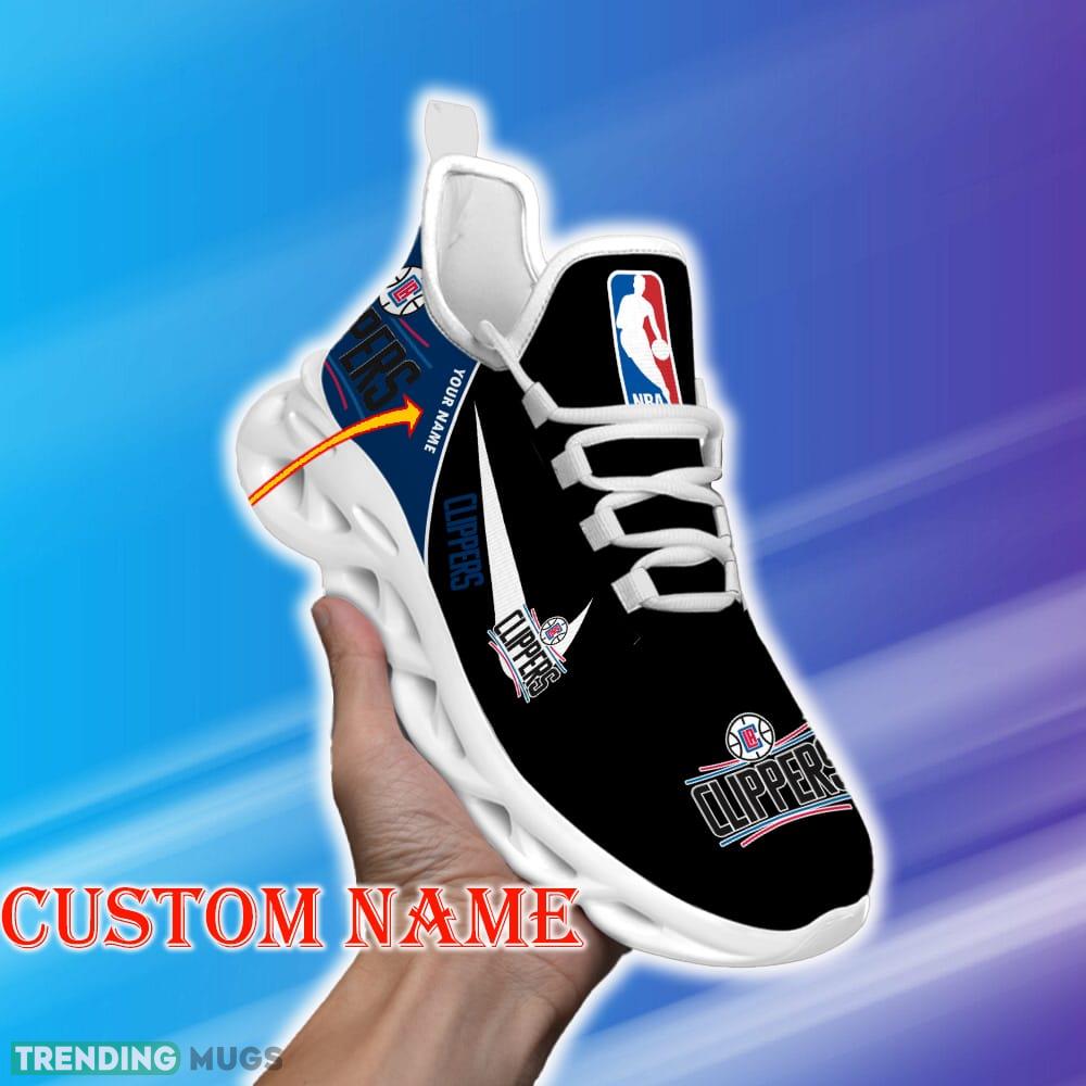 Custom Name Los Angeles Clippers NBA Max Soul Shoes Iconic Gift Fans Running Sneakers New Shoes Max Soul Custom Name Los Angeles Clippers NBA Max Soul Shoes Iconic Gift Fans Running Sneakers New Shoes Max Soul