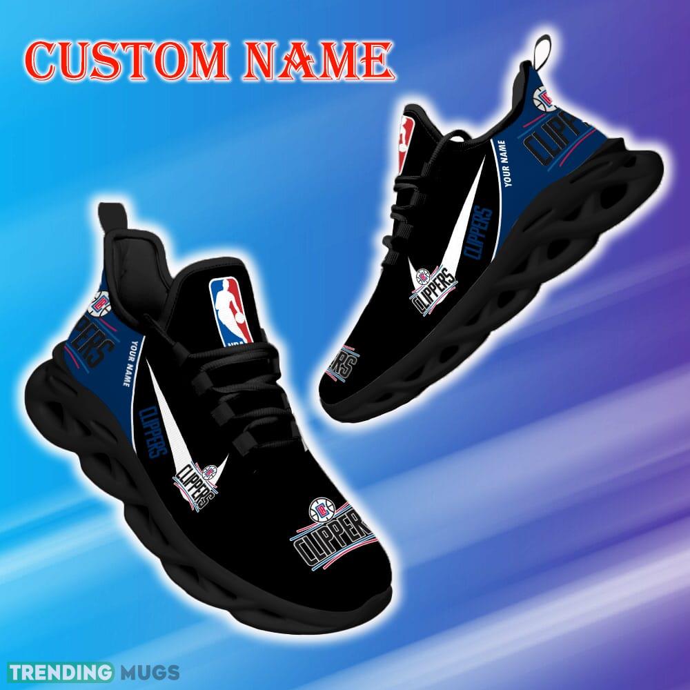 Custom Name Los Angeles Clippers NBA Max Soul Shoes Iconic Gift Fans Running Sneakers New Shoes Max Soul Custom Name Los Angeles Clippers NBA Max Soul Shoes Iconic Gift Fans Running Sneakers New Shoes Max Soul
