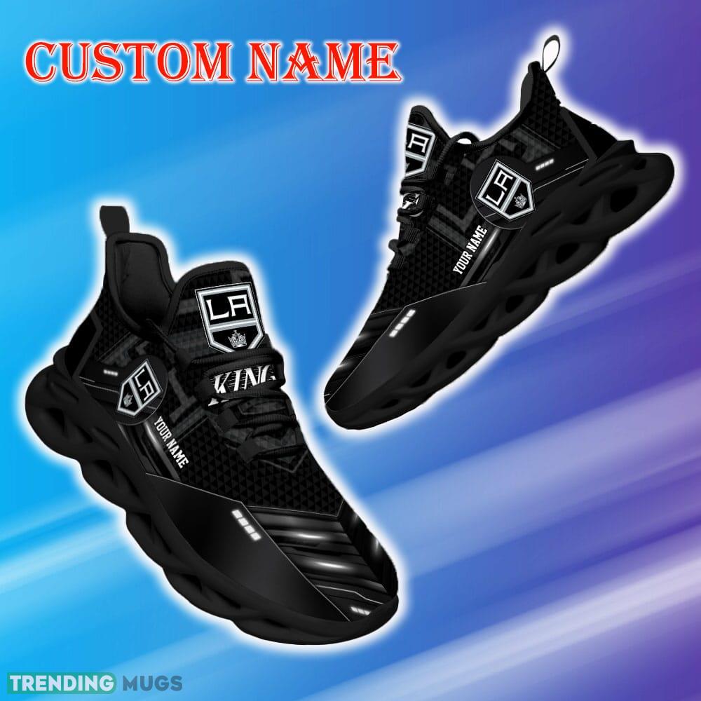 Custom Name Los Angeles Kings NHL Sport Black Max Soul Shoes Contemporary Gift Fans Running Sneakers New Shoes Max Soul Custom Name Los Angeles Kings NHL Sport Black Max Soul Shoes Contemporary Gift Fans Running Sneakers New Shoes Max Soul