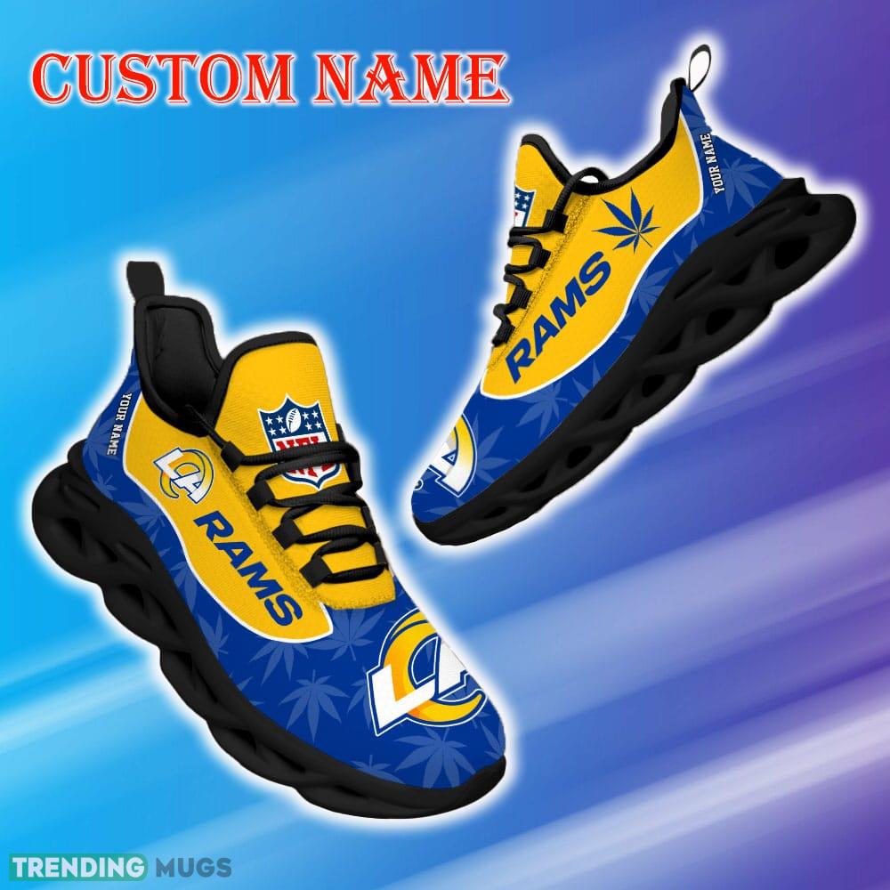 Custom Name Los Angeles Rams Weed Max Soul Shoes Footwear Gift Fans Running Sneakers New Shoes Max Soul Custom Name Los Angeles Rams Weed Max Soul Shoes Footwear Gift Fans Running Sneakers New Shoes Max Soul