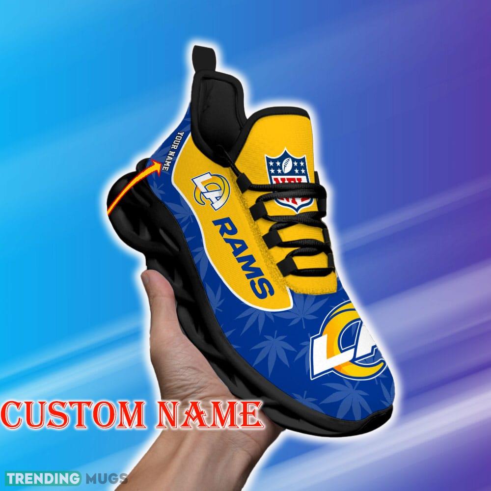 Custom Name Los Angeles Rams Weed Max Soul Shoes Footwear Gift Fans Running Sneakers New Shoes - Los Angeles Rams Personalized Weed Limited Edition Max Soul Shoes_1 Custom Name Los Angeles Rams Weed Max Soul Shoes Footwear Gift Fans Running Sneakers New Shoes - Los Angeles Rams Personalized Weed Limited Edition Max Soul Shoes_1