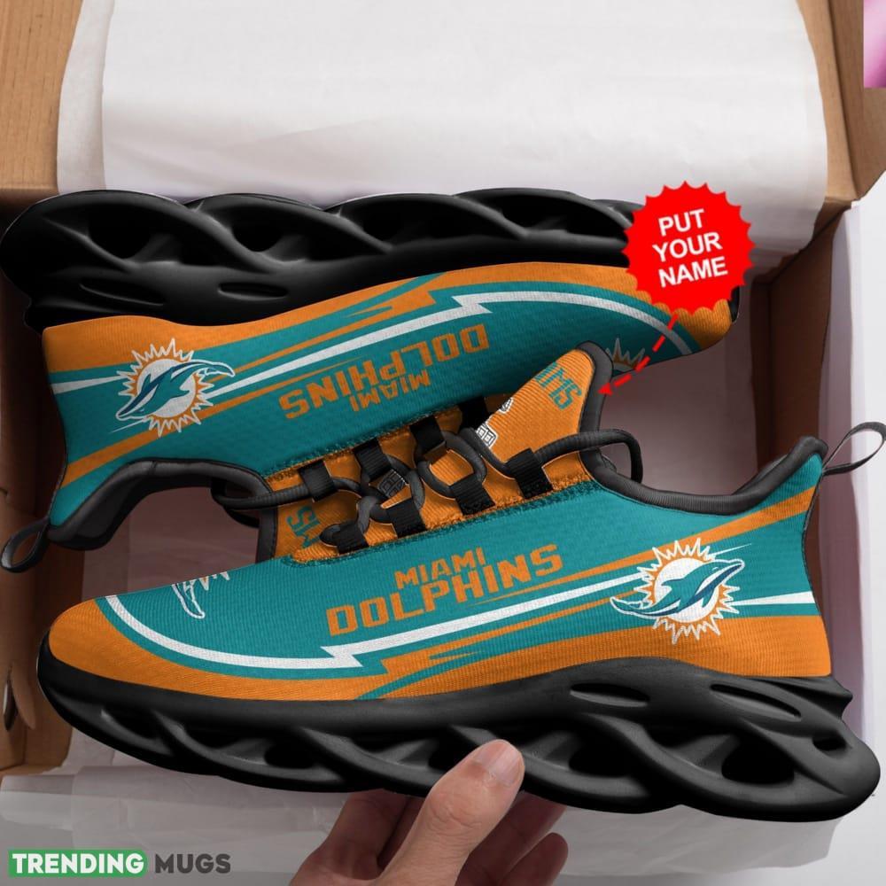 Custom Name Miami Dolphins Custom Max Soul Sneakers For Men Women Max Soul Custom Name Miami Dolphins Custom Max Soul Sneakers For Men Women Max Soul