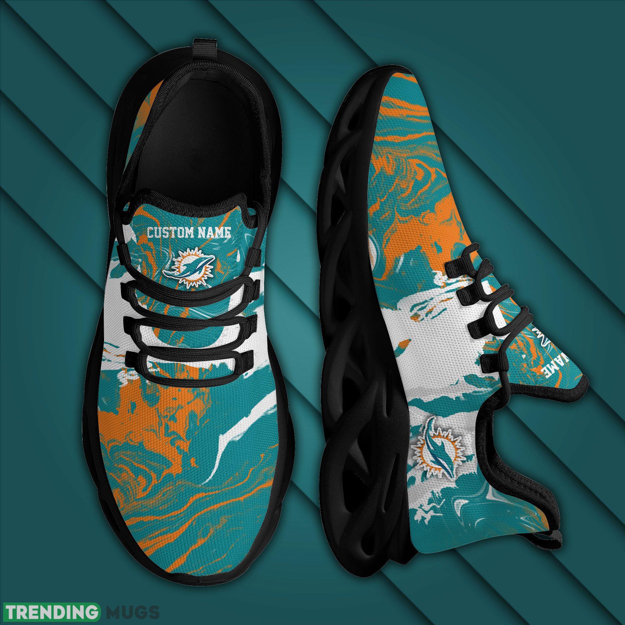 Custom Name Miami Dolphinsamerican Football Team Trending Max Soul Clunky Sneaker Shoes For Men Women Max Soul Custom Name Miami Dolphinsamerican Football Team Trending Max Soul Clunky Sneaker Shoes For Men Women Max Soul