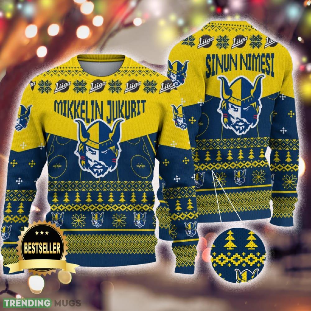Custom Name Mikkelin Jukurit Ugly Christmas Sweater New Logo Gift For Men And Women Fans - Custom Name Mikkelin Jukurit Ugly Christmas Sweater New Logo Gift For Men And Women Fans Custom Name Mikkelin Jukurit Ugly Christmas Sweater New Logo Gift For Men And Women Fans - Custom Name Mikkelin Jukurit Ugly Christmas Sweater New Logo Gift For Men And Women Fans