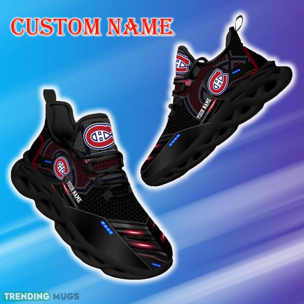Custom Name Montreal Canadiens NHL Sport Black Max Soul Shoes Recognizable Gift Fans Running Sneakers New Shoes Max Soul Custom Name Montreal Canadiens NHL Sport Black Max Soul Shoes Recognizable Gift Fans Running Sneakers New Shoes Max Soul