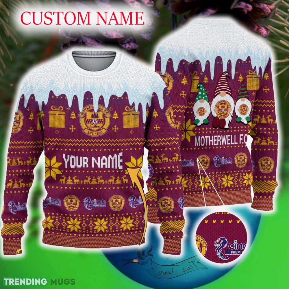 Custom Name Motherwell FC Ugly Christmas 3D Sweater Gift Holidays - Custom Name Motherwell FC Ugly Christmas 3D Sweater Gift Holidays Custom Name Motherwell FC Ugly Christmas 3D Sweater Gift Holidays - Custom Name Motherwell FC Ugly Christmas 3D Sweater Gift Holidays