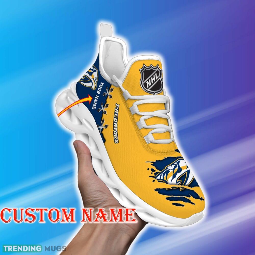 Custom Name Nashville Predators NHL New Luxury Max Soul Shoes Emblem Gift Fans Running Sneakers New Shoes - Nashville Predators Personalized NHL New Luxury Max Soul Shoes_1 Custom Name Nashville Predators NHL New Luxury Max Soul Shoes Emblem Gift Fans Running Sneakers New Shoes - Nashville Predators Personalized NHL New Luxury Max Soul Shoes_1