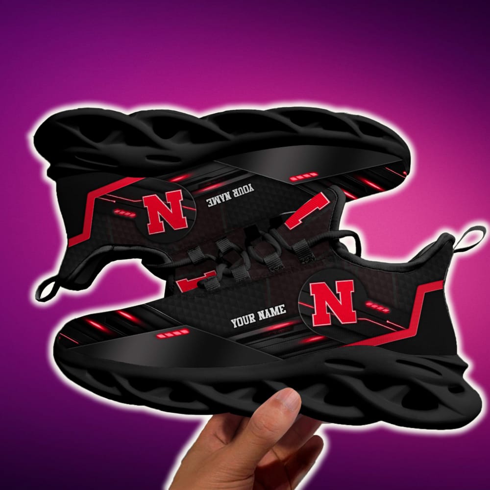 Custom Name Nebraska Cornhuskers Team Black Max Soul Shoes NCAA Teams For Fans Running Sports Shoes New Men And Women Max Soul Custom Name Nebraska Cornhuskers Team Black Max Soul Shoes NCAA Teams For Fans Running Sports Shoes New Men And Women Max Soul