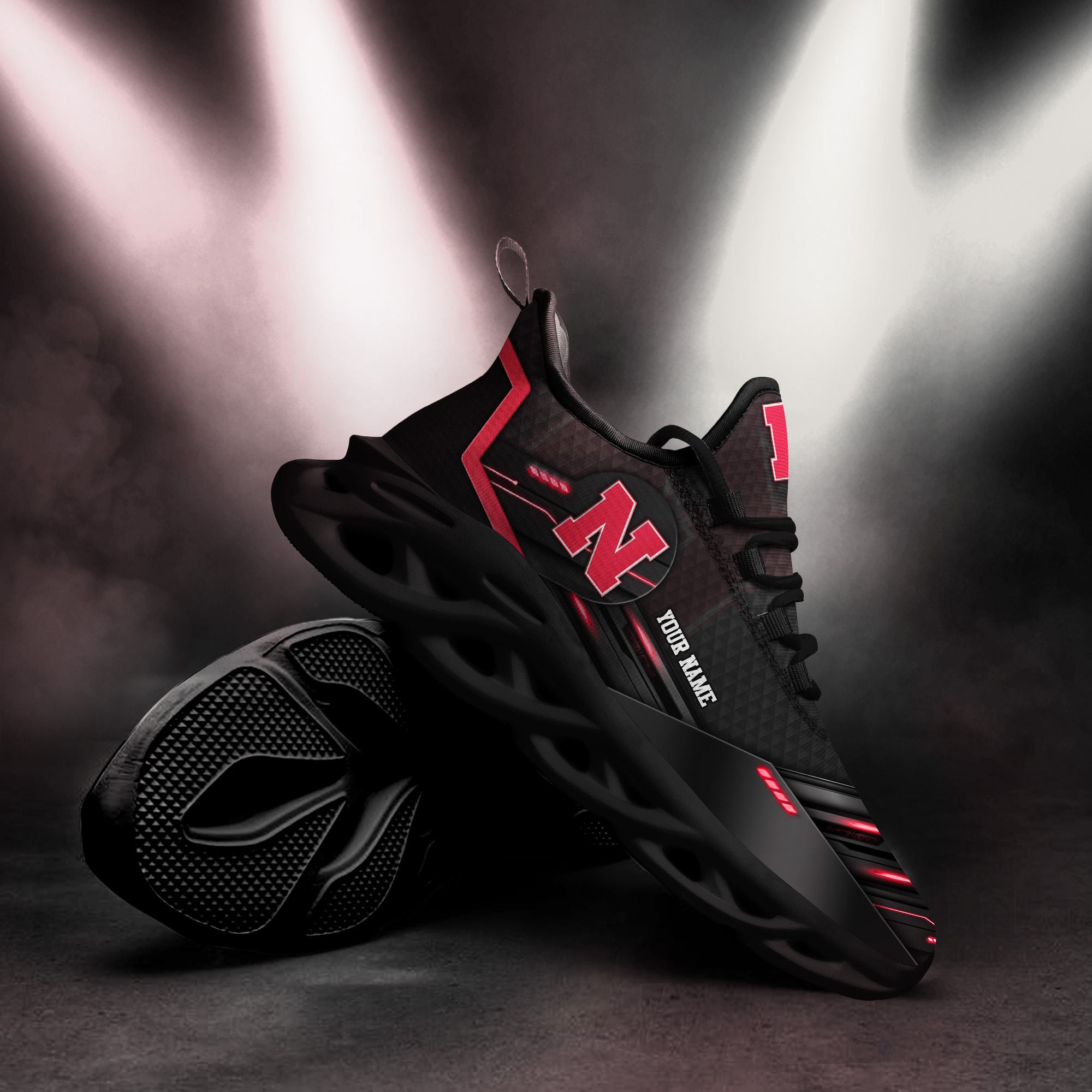 Custom Name Nebraska Cornhuskers Team Black Max Soul Shoes NCAA Teams For Fans Sports Shoes New Men And Women Max Soul Custom Name Nebraska Cornhuskers Team Black Max Soul Shoes NCAA Teams For Fans Sports Shoes New Men And Women Max Soul