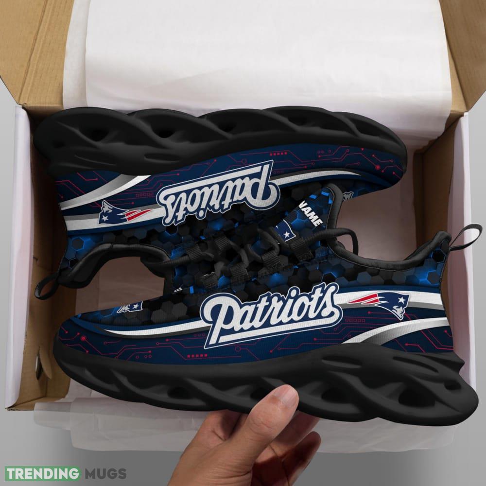 Custom Name New England Patriots NFL Football Team Sports Running Shoes New Design For Fans Gift Max Soul Sneakers Max Soul Custom Name New England Patriots NFL Football Team Sports Running Shoes New Design For Fans Gift Max Soul Sneakers Max Soul