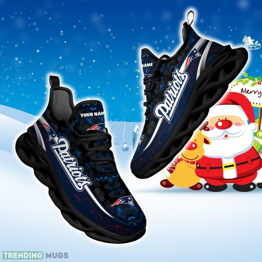 Custom Name New England Patriots NFL Football Team Sports Running Shoes New Design For Fans Gift Max Soul Sneakers Max Soul Custom Name New England Patriots NFL Football Team Sports Running Shoes New Design For Fans Gift Max Soul Sneakers Max Soul