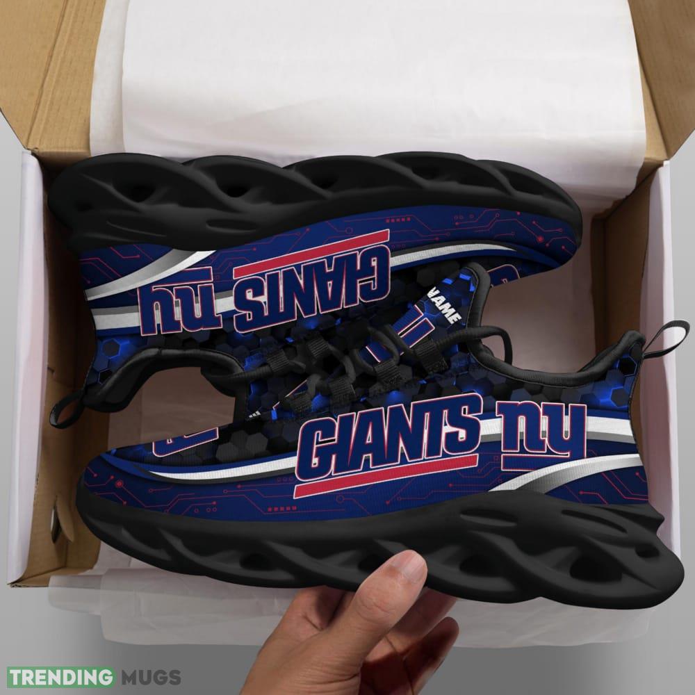 Custom Name New York Giants NFL Football Team Sports Running Shoes New Design For Fans Gift Max Soul Sneakers Max Soul Custom Name New York Giants NFL Football Team Sports Running Shoes New Design For Fans Gift Max Soul Sneakers Max Soul