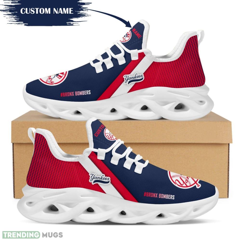 Custom Name New York Yankees Custom Max Soul Sneakers For Men Women - New York Yankees Custom Max Soul Sneakers Running Sports Shoes_1 Custom Name New York Yankees Custom Max Soul Sneakers For Men Women - New York Yankees Custom Max Soul Sneakers Running Sports Shoes_1