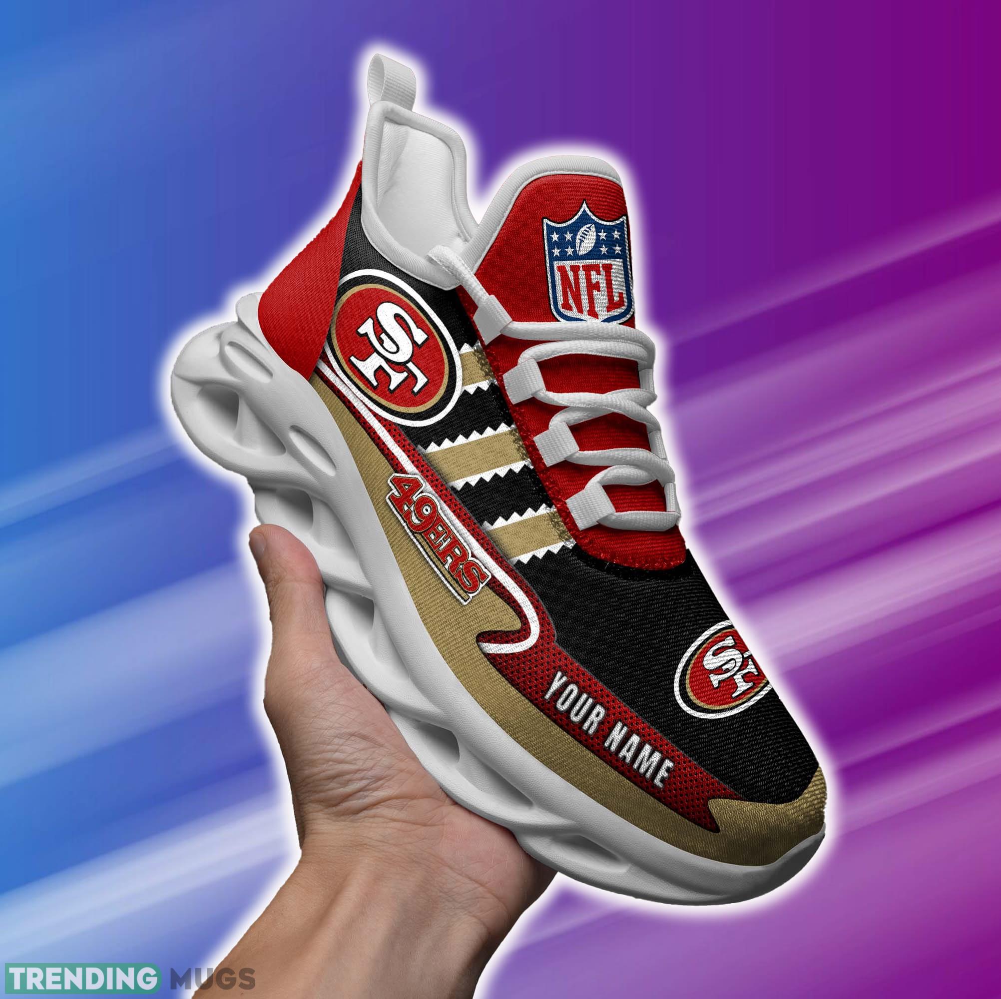 Custom Name NFL San Francisco 49ers Max Soul Shoes Footwear Gift Fans Running Sneakers New Shoes - Personalized NFL San Francisco 49ers Max Soul Shoes_1 Custom Name NFL San Francisco 49ers Max Soul Shoes Footwear Gift Fans Running Sneakers New Shoes - Personalized NFL San Francisco 49ers Max Soul Shoes_1