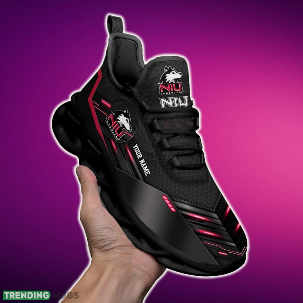 Custom Name Northern Illinois Huskies Team Black Max Soul Shoes NCAA Teams For Fans Running Shoes New Clunky Sneakers Max Soul Custom Name Northern Illinois Huskies Team Black Max Soul Shoes NCAA Teams For Fans Running Shoes New Clunky Sneakers Max Soul