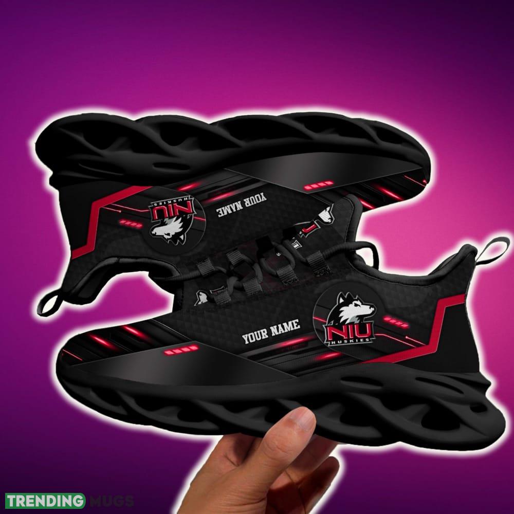 Custom Name Northern Illinois Huskies Team Black Max Soul Shoes NCAA Teams For Fans Running Shoes New Clunky Sneakers Max Soul Custom Name Northern Illinois Huskies Team Black Max Soul Shoes NCAA Teams For Fans Running Shoes New Clunky Sneakers Max Soul