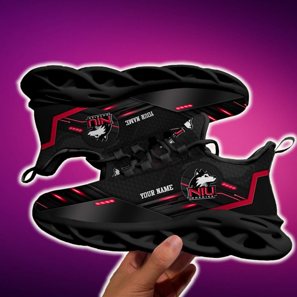 Custom Name Northern Illinois Huskies Team Black Max Soul Shoes NCAA Teams For Fans Running Shoes New Clunky Sneakers Max Soul Custom Name Northern Illinois Huskies Team Black Max Soul Shoes NCAA Teams For Fans Running Shoes New Clunky Sneakers Max Soul