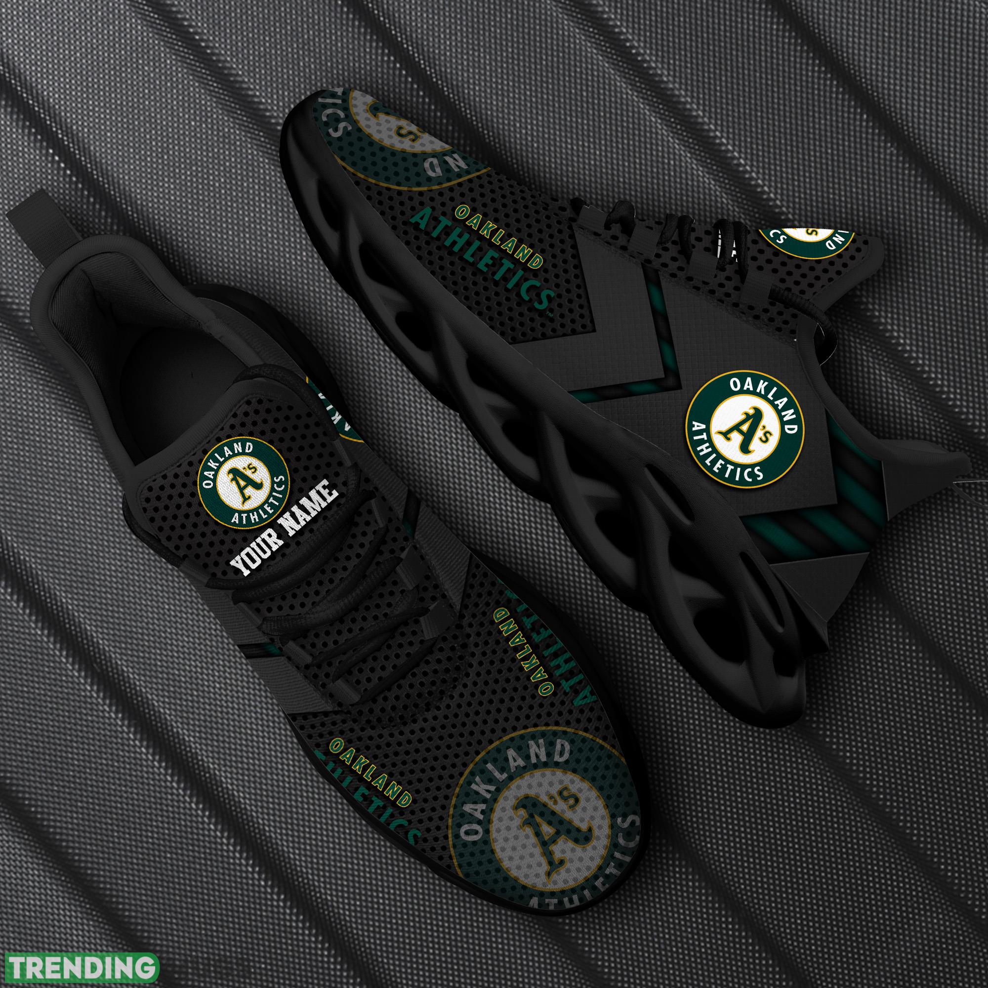 Custom Name Oakland Athletics MLB Max Soul Shoes Stride Gift Fans Running Sneakers New Shoes - Oakland Athletics Personalized MLB Max Soul Shoes_1 Custom Name Oakland Athletics MLB Max Soul Shoes Stride Gift Fans Running Sneakers New Shoes - Oakland Athletics Personalized MLB Max Soul Shoes_1