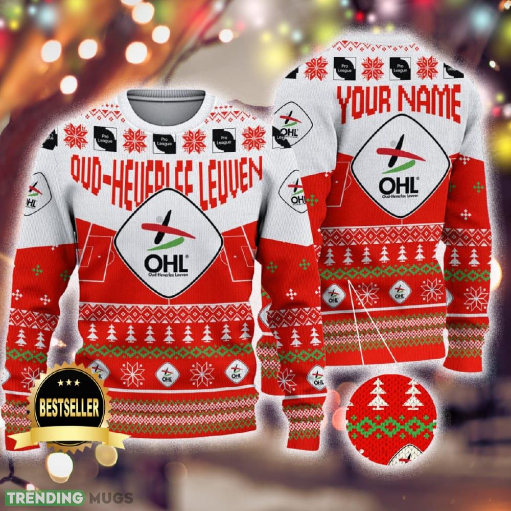 Custom Name Oud-Heverlee Leuven Ugly Christmas Sweater New Logo Gift For Men And Women Fans - Custom Name Oud-Heverlee Leuven Ugly Christmas Sweater New Logo Gift For Men And Women Fans Custom Name Oud-Heverlee Leuven Ugly Christmas Sweater New Logo Gift For Men And Women Fans - Custom Name Oud-Heverlee Leuven Ugly Christmas Sweater New Logo Gift For Men And Women Fans