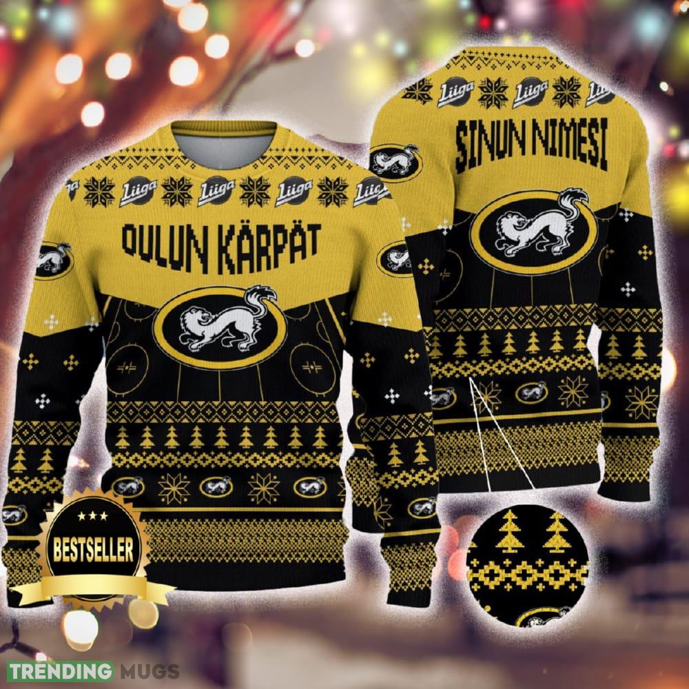 Custom Name Oulun Karpat Ugly Christmas Sweater New Logo Gift For Men And Women Fans - Custom Name Oulun Karpat Ugly Christmas Sweater New Logo Gift For Men And Women Fans Custom Name Oulun Karpat Ugly Christmas Sweater New Logo Gift For Men And Women Fans - Custom Name Oulun Karpat Ugly Christmas Sweater New Logo Gift For Men And Women Fans