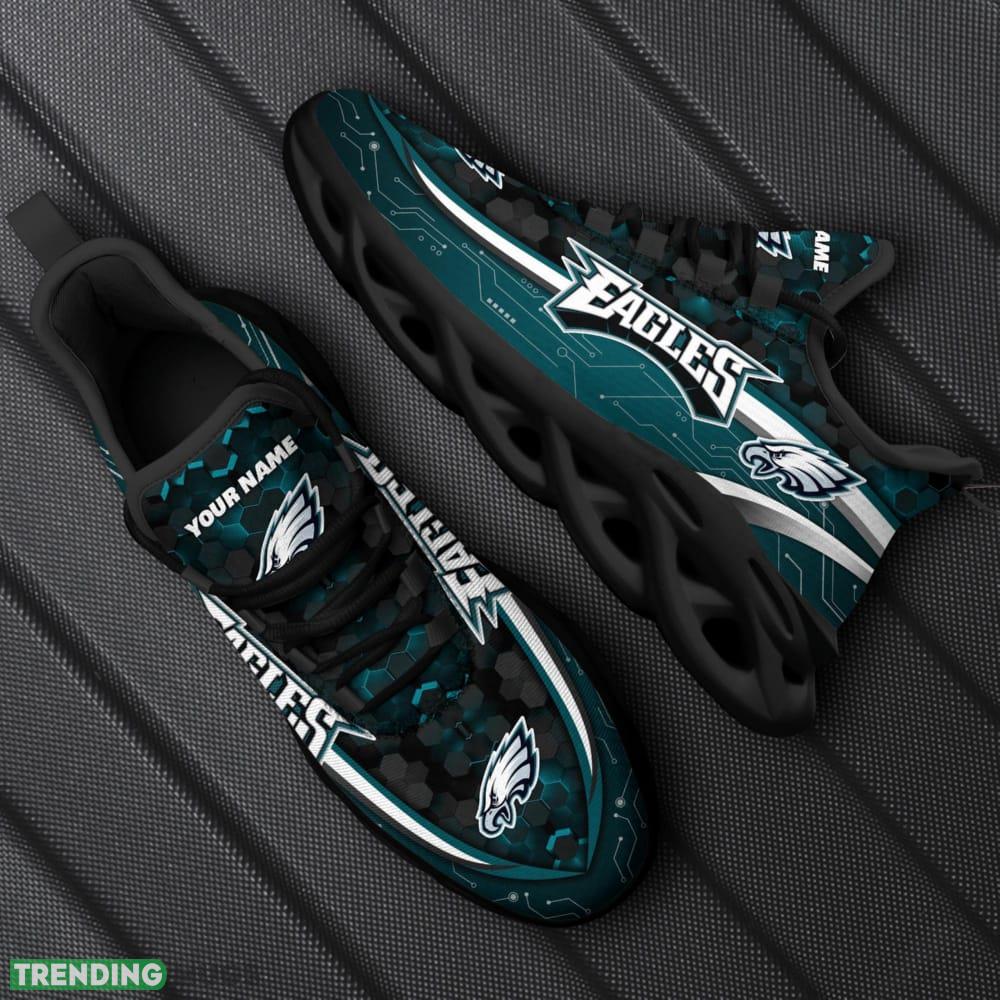 Custom Name Philadelphia Eagles NFL Football Team Sports Running Shoes New Design For Fans Gift Max Soul Sneakers Max Soul Custom Name Philadelphia Eagles NFL Football Team Sports Running Shoes New Design For Fans Gift Max Soul Sneakers Max Soul