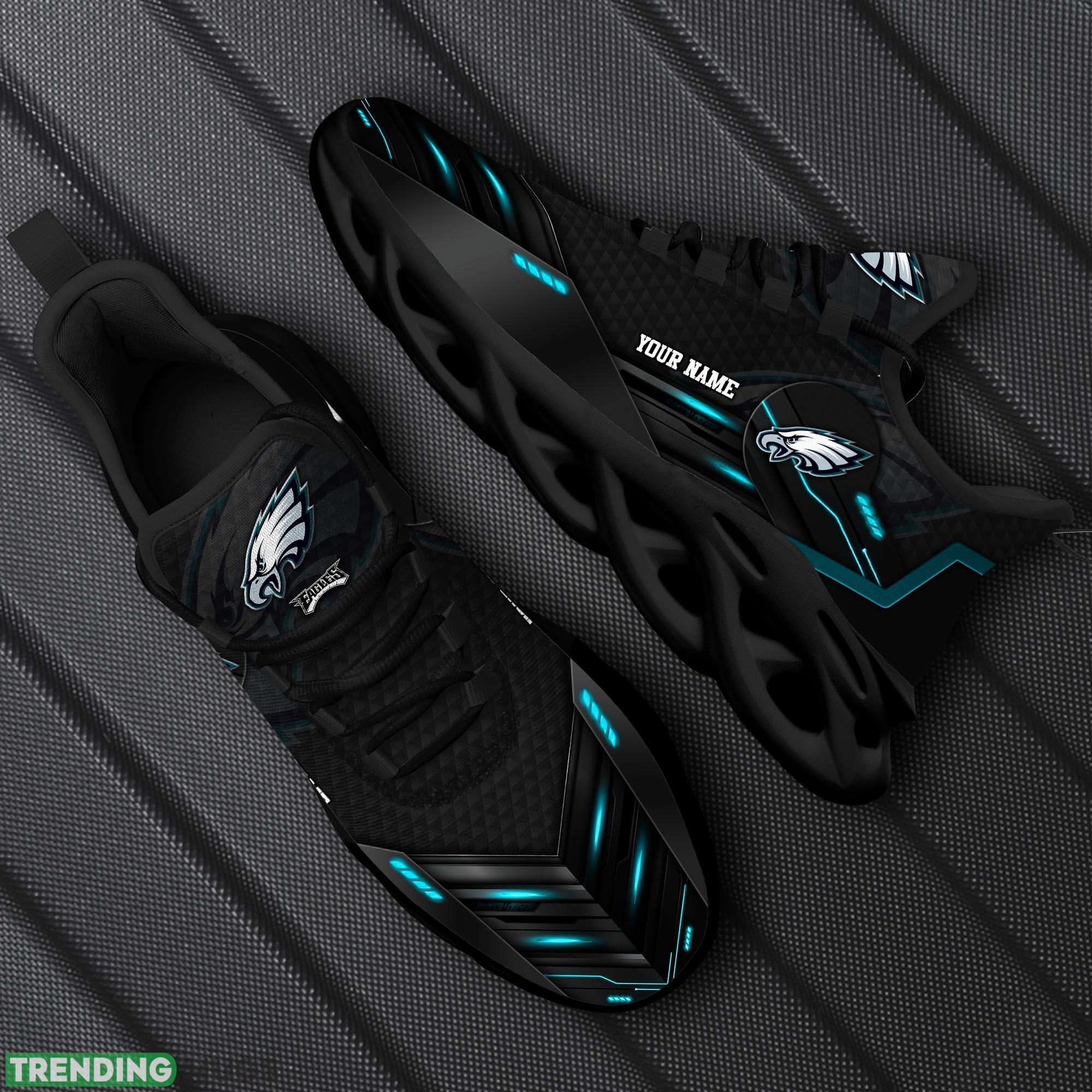 Custom Name Philadelphia Eagles NFL Sport Black Max Soul Shoes Imagery Gift Fans Running Sneakers New Shoes - Philadelphia Eagles Personalized NFL Sport Black Max Soul Shoes_1 Custom Name Philadelphia Eagles NFL Sport Black Max Soul Shoes Imagery Gift Fans Running Sneakers New Shoes - Philadelphia Eagles Personalized NFL Sport Black Max Soul Shoes_1