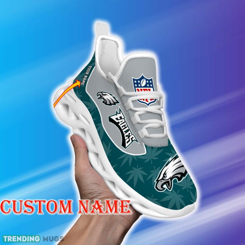 Custom Name Philadelphia Eagles Weed Max Soul Shoes Mark Gift Fans Running Sneakers New Shoes Max Soul Custom Name Philadelphia Eagles Weed Max Soul Shoes Mark Gift Fans Running Sneakers New Shoes Max Soul
