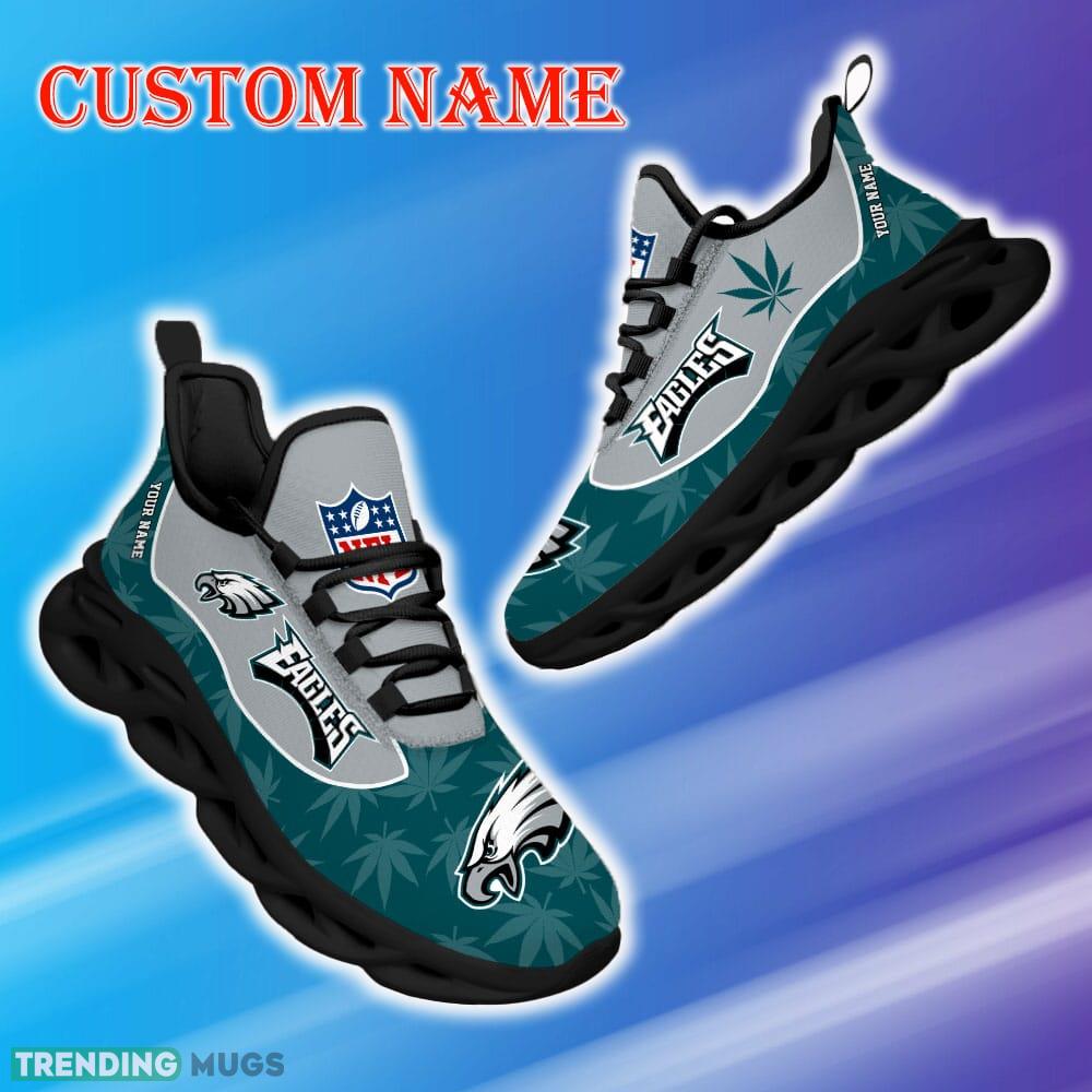 Custom Name Philadelphia Eagles Weed Max Soul Shoes Mark Gift Fans Running Sneakers New Shoes Max Soul Custom Name Philadelphia Eagles Weed Max Soul Shoes Mark Gift Fans Running Sneakers New Shoes Max Soul