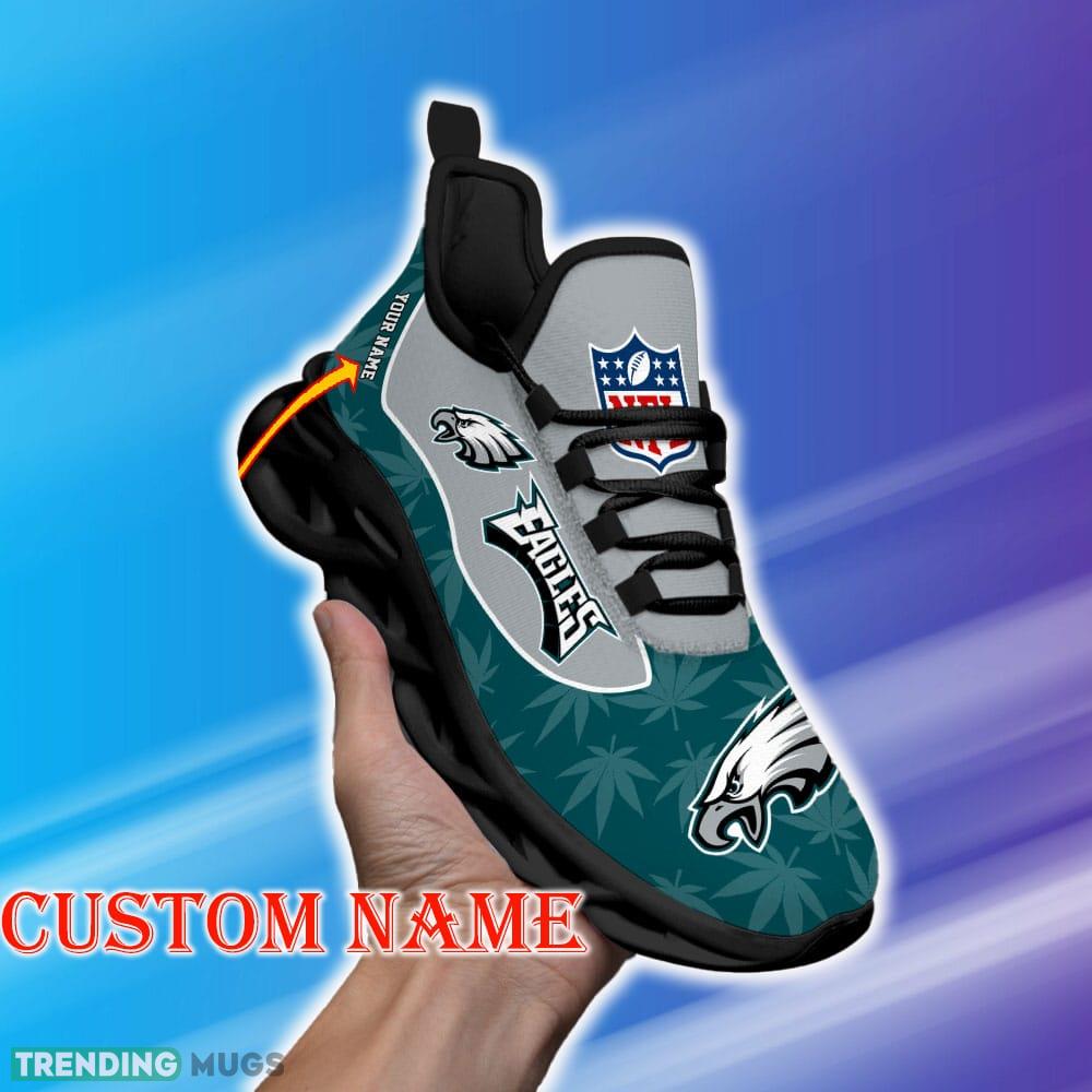 Custom Name Philadelphia Eagles Weed Max Soul Shoes Mark Gift Fans Running Sneakers New Shoes - Philadelphia Eagles Personalized Weed Limited Edition Max Soul Shoes_1 Custom Name Philadelphia Eagles Weed Max Soul Shoes Mark Gift Fans Running Sneakers New Shoes - Philadelphia Eagles Personalized Weed Limited Edition Max Soul Shoes_1