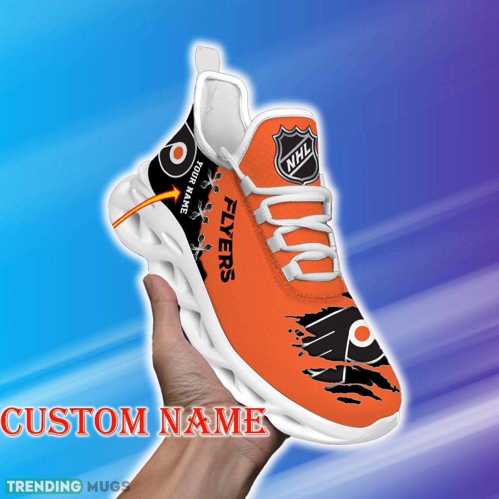 Custom Name Philadelphia Flyers NHL New Luxury Max Soul Shoes Motif Gift Fans Running Sneakers New Shoes - Philadelphia Flyers Personalized NHL New Luxury Max Soul Shoes_1 Custom Name Philadelphia Flyers NHL New Luxury Max Soul Shoes Motif Gift Fans Running Sneakers New Shoes - Philadelphia Flyers Personalized NHL New Luxury Max Soul Shoes_1