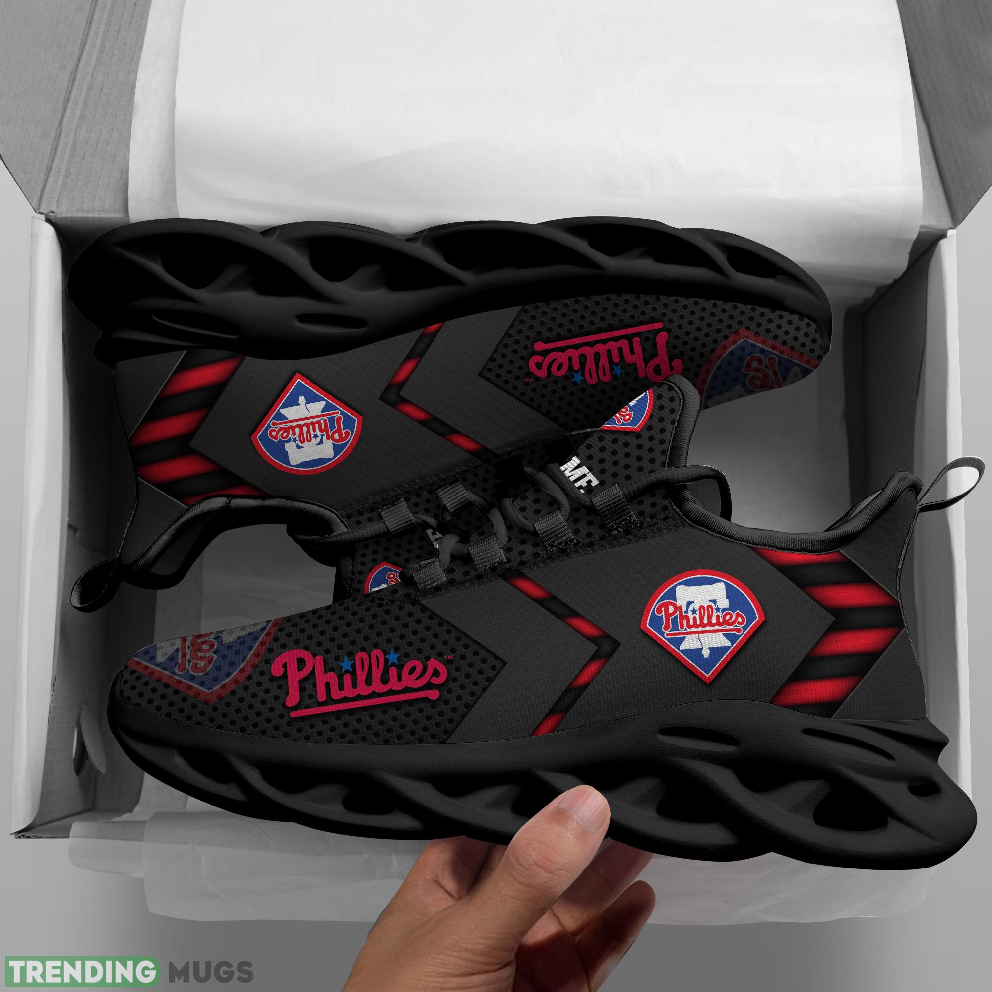 Custom Name Philadelphia Phillies MLB Max Soul Shoes Signature Gift Fans Running Sneakers New Shoes Max Soul Custom Name Philadelphia Phillies MLB Max Soul Shoes Signature Gift Fans Running Sneakers New Shoes Max Soul