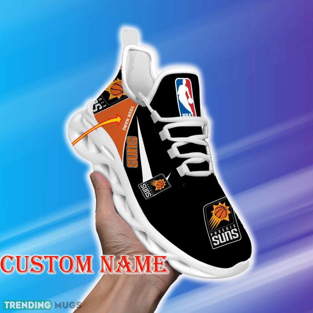 Custom Name Phoenix Suns NBA Max Soul Shoes Monogram Gift Fans Running Sneakers New Shoes Max Soul Custom Name Phoenix Suns NBA Max Soul Shoes Monogram Gift Fans Running Sneakers New Shoes Max Soul