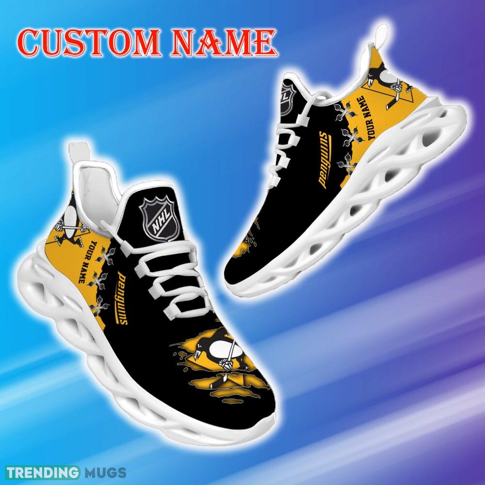 Custom Name Pittsburgh Penguins NHL New Luxury Max Soul Shoes Emblematic Gift Fans Running Sneakers New Shoes Max Soul Custom Name Pittsburgh Penguins NHL New Luxury Max Soul Shoes Emblematic Gift Fans Running Sneakers New Shoes Max Soul