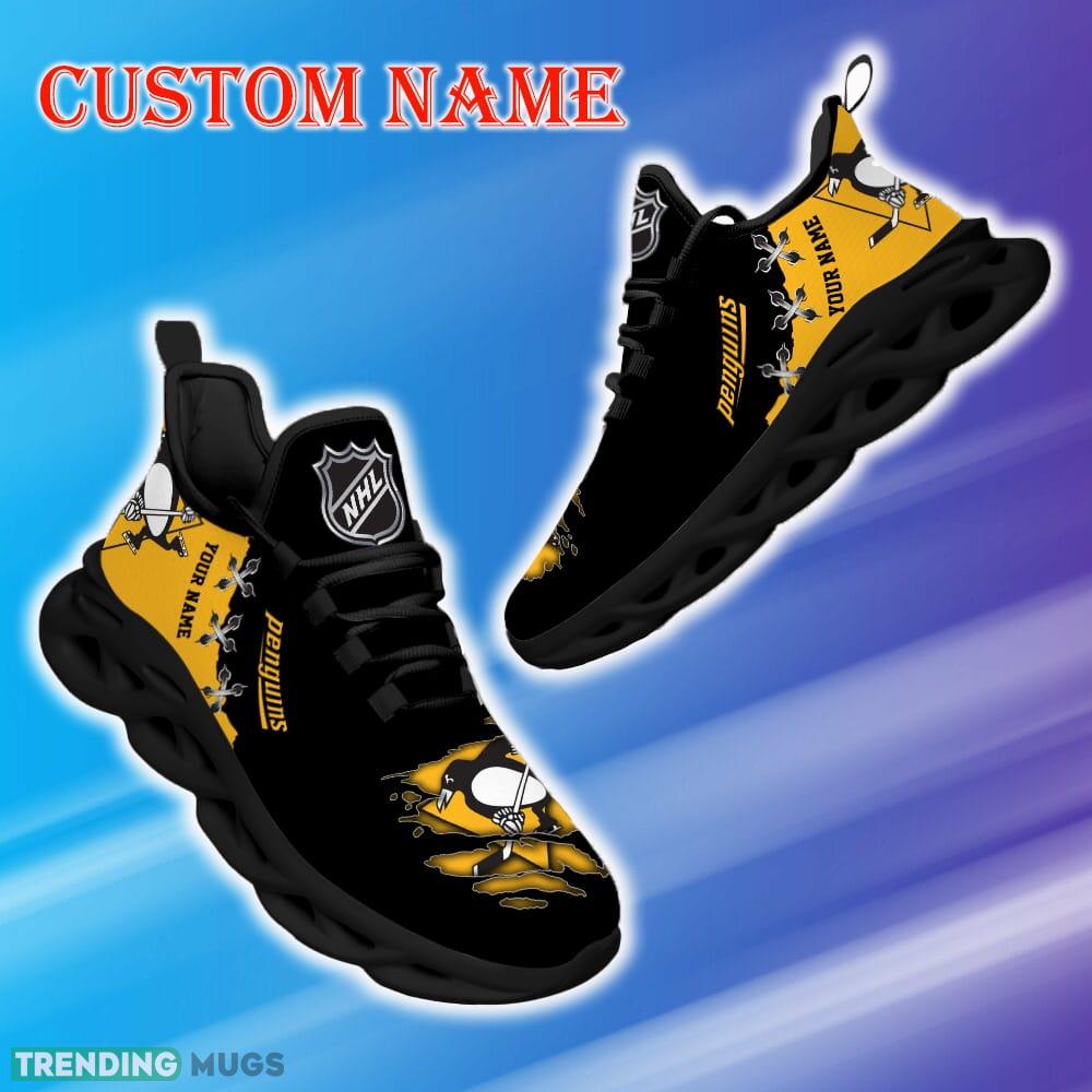 Custom Name Pittsburgh Penguins NHL New Luxury Max Soul Shoes Emblematic Gift Fans Running Sneakers New Shoes Max Soul Custom Name Pittsburgh Penguins NHL New Luxury Max Soul Shoes Emblematic Gift Fans Running Sneakers New Shoes Max Soul