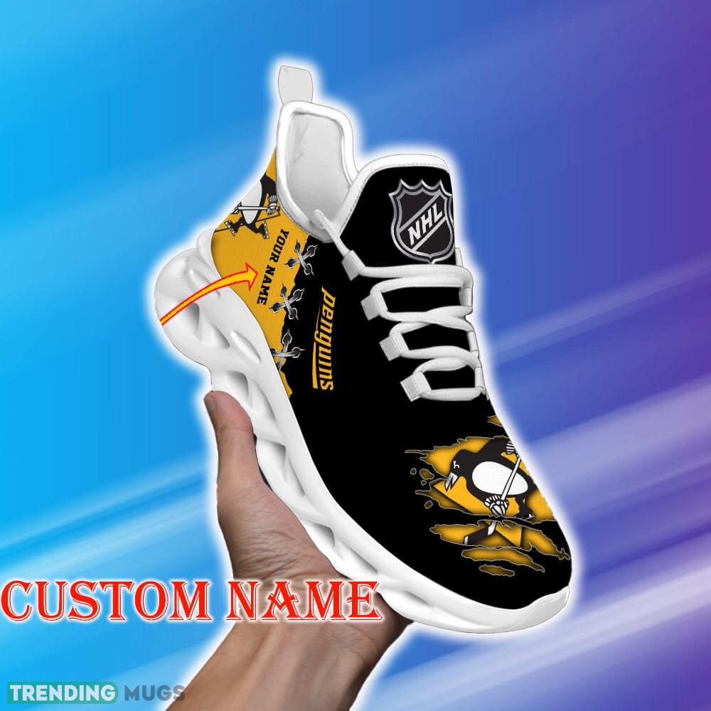 Custom Name Pittsburgh Penguins NHL New Luxury Max Soul Shoes Emblematic Gift Fans Running Sneakers New Shoes - Pittsburgh Penguins Personalized NHL New Luxury Max Soul Shoes_1 Custom Name Pittsburgh Penguins NHL New Luxury Max Soul Shoes Emblematic Gift Fans Running Sneakers New Shoes - Pittsburgh Penguins Personalized NHL New Luxury Max Soul Shoes_1