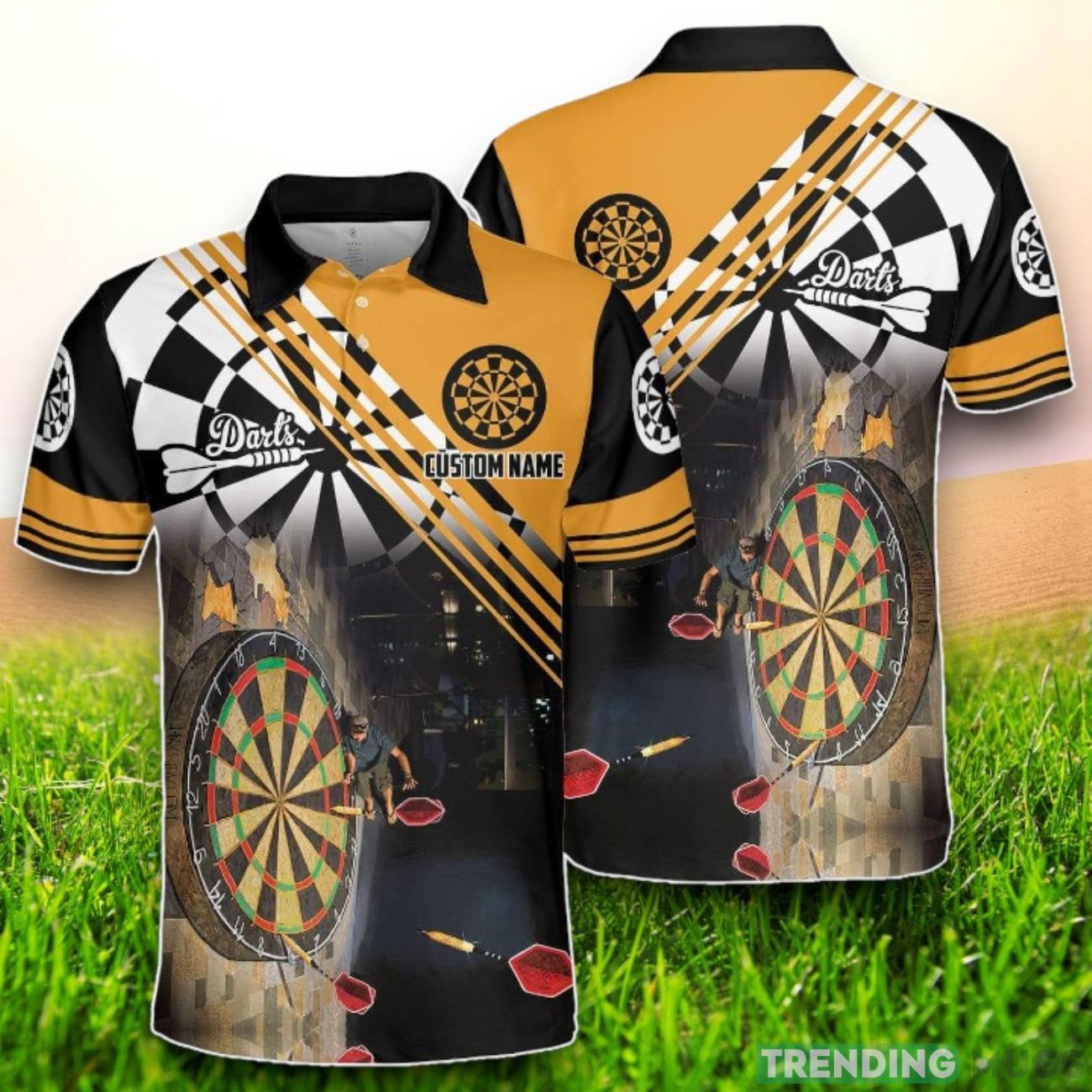 Custom Name Play With Darts Lauching The Darts Polo Shirt Product Photo 1 Custom Name Play With Darts Lauching The Darts Polo Shirt Product Photo 1