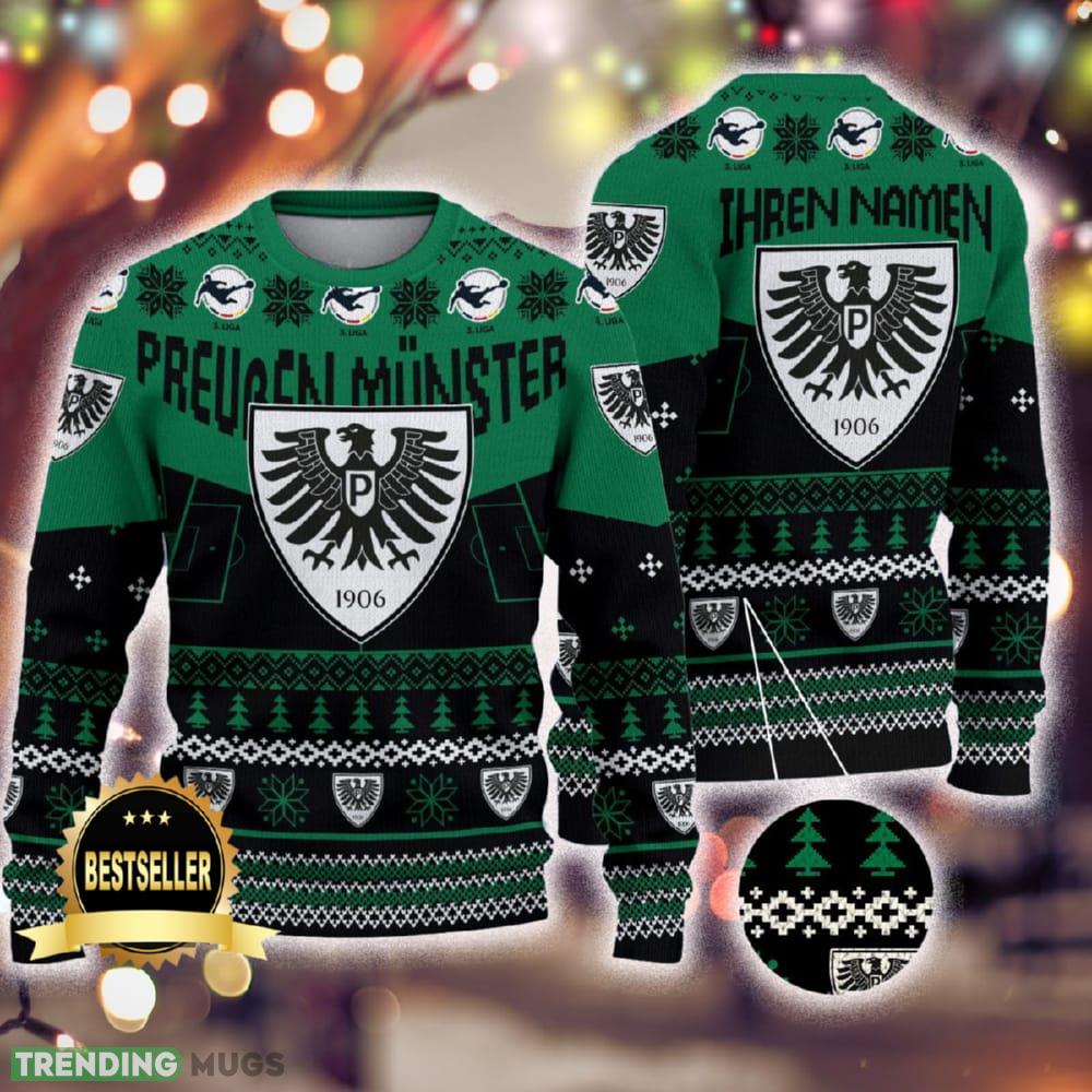 Custom Name Preußen Münster Ugly Christmas Sweater New Logo Gift For Men And Women Fans - Custom Name Preußen Münster Ugly Christmas Sweater New Logo Gift For Men And Women Fans Custom Name Preußen Münster Ugly Christmas Sweater New Logo Gift For Men And Women Fans - Custom Name Preußen Münster Ugly Christmas Sweater New Logo Gift For Men And Women Fans