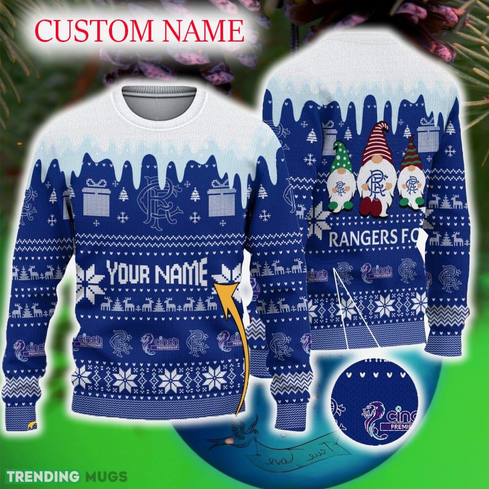 Custom Name Rangers FC Knitted Christmas Sweater Gift For Fans - Custom Name Rangers FC Knitted Christmas Sweater Gift For Fans Custom Name Rangers FC Knitted Christmas Sweater Gift For Fans - Custom Name Rangers FC Knitted Christmas Sweater Gift For Fans