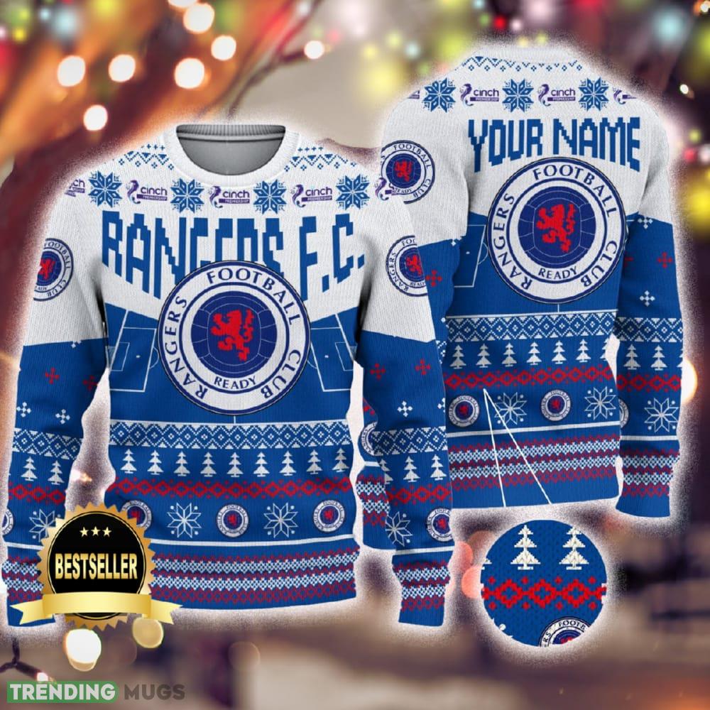 Custom Name Rangers FC Ugly Christmas Sweater New Logo Gift For Men And Women Fans - Custom Name Rangers FC Ugly Christmas Sweater New Logo Gift For Men And Women Fans Custom Name Rangers FC Ugly Christmas Sweater New Logo Gift For Men And Women Fans - Custom Name Rangers FC Ugly Christmas Sweater New Logo Gift For Men And Women Fans