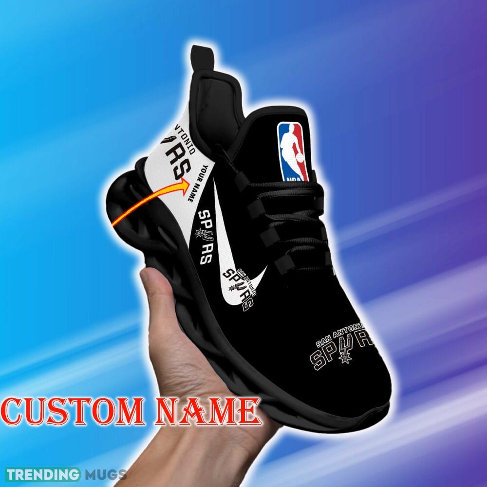 Custom Name San Antonio Spurs NBA Max Soul Shoes Curate Gift Fans Running Sneakers New Shoes - San Antonio Spurs Personalized NBA Max Soul Shoes_1 Custom Name San Antonio Spurs NBA Max Soul Shoes Curate Gift Fans Running Sneakers New Shoes - San Antonio Spurs Personalized NBA Max Soul Shoes_1