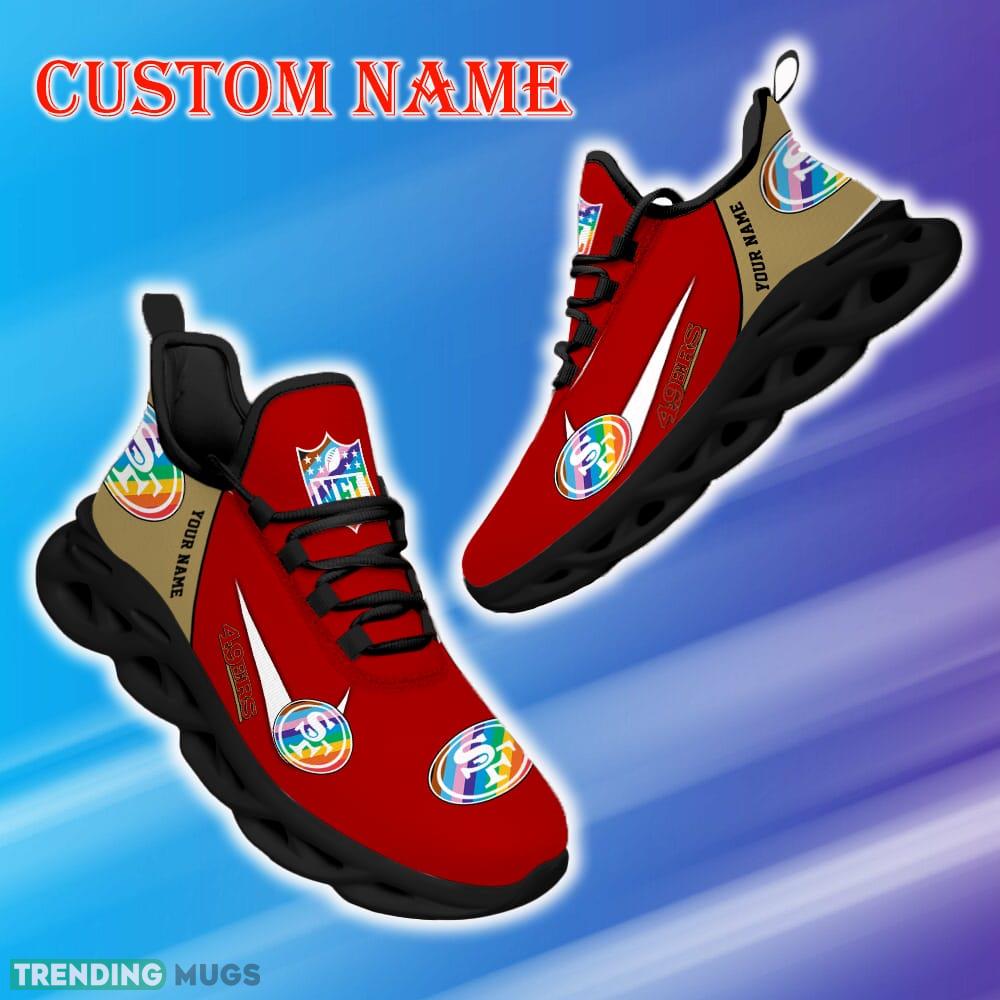 Custom Name San Francisco 49ers NFL Max Soul Shoes Accentuate Gift Fans Running Sneakers New Shoes Max Soul Custom Name San Francisco 49ers NFL Max Soul Shoes Accentuate Gift Fans Running Sneakers New Shoes Max Soul